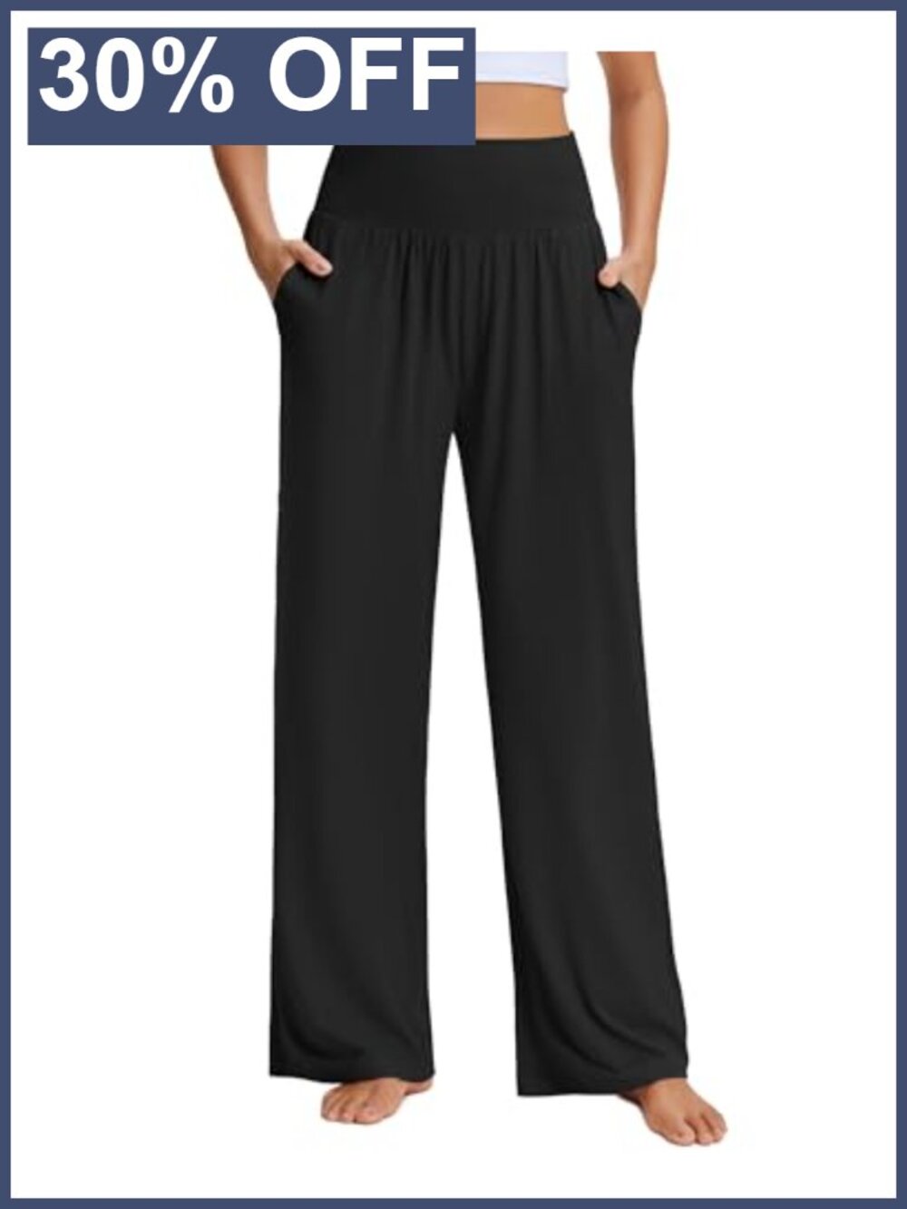 Wide Leg Lounge Pants High Waist Yoga Casual Loose
